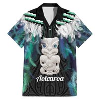 Aotearoa Korowai Motif Family Matching Mermaid Dress and Hawaiian Shirt Hei Tiki Poutama Maori Pattern