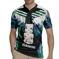 Aotearoa Korowai Motif Rugby Jersey Hei Tiki Poutama Maori Pattern