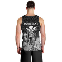 Personalised King Kamehameha Day Hawaii Men Tank Top Polynesia Tribal Kanaka And Hibiscus Black LT14 - Polynesian Pride