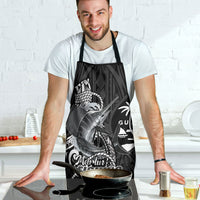 Guam Blue Marlin Fishing Apron Guahan Fish Hook Tattoo Black Version LT14 - Polynesian Pride