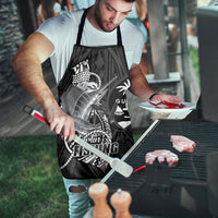 Guam Blue Marlin Fishing Apron Guahan Fish Hook Tattoo Black Version LT14 - Polynesian Pride