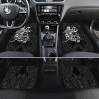 Guam Blue Marlin Fishing Car Mats Guahan Fish Hook Tattoo Black Version LT14 Set 4pcs Black - Polynesian Pride