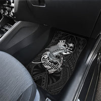 Guam Blue Marlin Fishing Car Mats Guahan Fish Hook Tattoo Black Version LT14 - Polynesian Pride