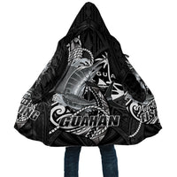 Guam Blue Marlin Fishing Cloak Guahan Fish Hook Tattoo Black Version LT14 Unisex Black - Polynesian Pride