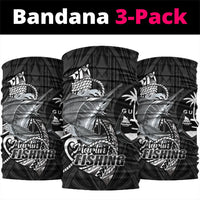 Guam Blue Marlin Fishing Neck Gaiter Guahan Fish Hook Tattoo Black Version LT14 package One Size: 25*50cm Black - Polynesian Pride