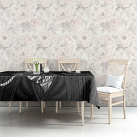 Guam Blue Marlin Fishing Tablecloth Guahan Fish Hook Tattoo Black Version LT14 - Polynesian Pride