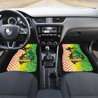 Hawaii Blue Marlin Fishing Car Mats Hawaiian Kanaka Kakau Reggae LT14 Set 2pcs - Front Reggae - Polynesian Pride