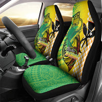 Hawaii Blue Marlin Fishing Car Seat Cover Hawaiian Kanaka Kakau Reggae LT14 - Polynesian Pride