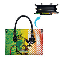 Hawaii Blue Marlin Fishing Leather Bag Hawaiian Kanaka Kakau Reggae LT14 - Polynesian Pride