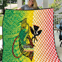 Hawaii Blue Marlin Fishing Quilt Hawaiian Kanaka Kakau Reggae LT14 Reggae - Polynesian Pride