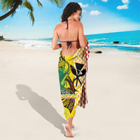 Hawaii Blue Marlin Fishing Sarong Hawaiian Kanaka Kakau Reggae LT14 - Polynesian Pride