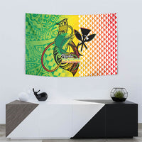 Hawaii Blue Marlin Fishing Tapestry Hawaiian Kanaka Kakau Reggae LT14 - Polynesian Pride