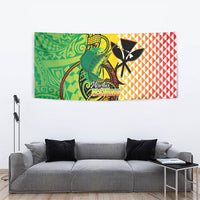 Hawaii Blue Marlin Fishing Tapestry Hawaiian Kanaka Kakau Reggae LT14 - Polynesian Pride