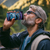 Personalised Blue Marlin Fishing New Zealand 4 in 1 Can Cooler Tumbler NZ Kiwi Cowboy Born To Fish
