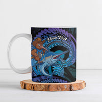 Personalised Blue Marlin Fishing New Zealand Ceramic Mug NZ Kiwi Cowboy Born To Fish LT14 Purple - Polynesian Pride