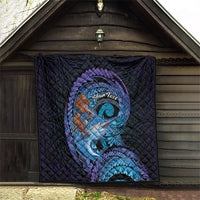Personalised Blue Marlin Fishing New Zealand Quilt NZ Kiwi Cowboy Born To Fish