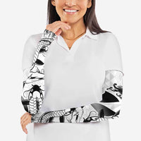 Japan And Hawaii Arm Sleeves Sakura Koi Fish Hawaiian Lei Kanaka - Polynesian Pride