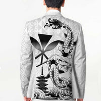 Japan And Hawaii Blazer Sakura Koi Fish Hawaiian Lei Kanaka - Polynesian Pride