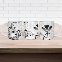 Japan And Hawaii Ceramic Mug Sakura Koi Fish Hawaiian Lei Kanaka LT14 - Polynesian Pride