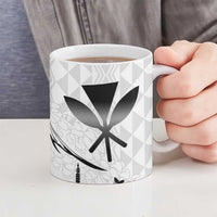 Japan And Hawaii Ceramic Mug Sakura Koi Fish Hawaiian Lei Kanaka LT14 - Polynesian Pride