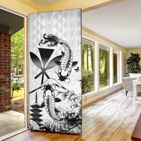 Japan And Hawaii Door Cover Sakura Koi Fish Hawaiian Lei Kanaka LT14 - Polynesian Pride