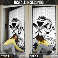 Japan And Hawaii Door Cover Sakura Koi Fish Hawaiian Lei Kanaka LT14 - Polynesian Pride