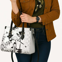 Japan And Hawaii Leather Bag Sakura Koi Fish Hawaiian Lei Kanaka - Polynesian Pride