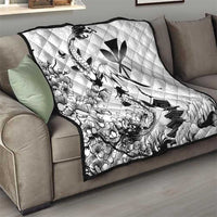 Japan And Hawaii Quilt Sakura Koi Fish Hawaiian Lei Kanaka - Polynesian Pride