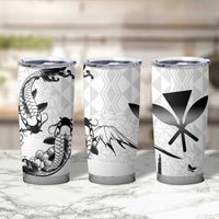 Japan And Hawaii Tumbler Cup Sakura Koi Fish Hawaiian Lei Kanaka - Polynesian Pride