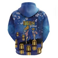 Japan Obon Festival Hoodie Sakura Lanterns With Bon Dance - Polynesian Pride