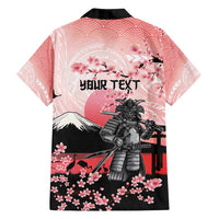 Personalised Japan Samurai Warrior Family Matching Long Sleeve Bodycon Dress and Hawaiian Shirt Japanese Cherry Blossom Polynesian Pattern - Polynesian Pride