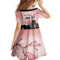 Personalised Japan Samurai Warrior Family Matching Off Shoulder Maxi Dress and Hawaiian Shirt Japanese Cherry Blossom Polynesian Pattern LT14 - Polynesian Pride