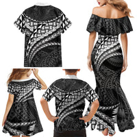 Hawaii Lauhala Tattoo Family Matching Mermaid Dress and Hawaiian Shirt Hawaiian Hala Leaf Weaving