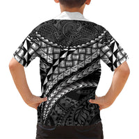 Hawaii Lauhala Tattoo Family Matching Off Shoulder Maxi Dress and Hawaiian Shirt Hawaiian Hala Leaf Weaving