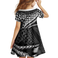 Hawaii Lauhala Tattoo Kid Short Sleeve Dress Hawaiian Hala Leaf Weaving