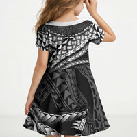 Hawaii Lauhala Tattoo Kid Short Sleeve Dress Hawaiian Hala Leaf Weaving LT14 - Polynesian Pride