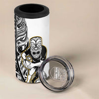 New Zealand Silver Fern Rugby 4 in 1 Can Cooler Tumbler All Black Maori Version White