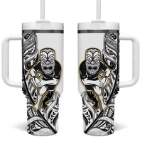 New Zealand Silver Fern Rugby Tumbler With Handle All Black Maori Version White