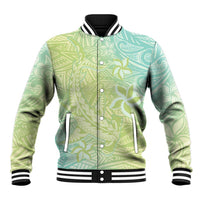 Baby Green Gradient Polynesia Baseball Jacket Hawaiian Tribal Hammerhead Shark Tattoo LT14 Unisex Baby Green - Polynesian Pride