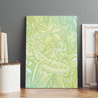 Baby Green Gradient Polynesia Canvas Wall Art Hawaiian Tribal Hammerhead Shark Tattoo LT14 - Polynesian Pride