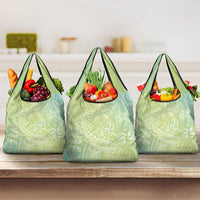 Baby Green Gradient Polynesia Grocery Bag Hawaiian Tribal Hammerhead Shark Tattoo LT14 3-pack One Size Baby Green - Polynesian Pride