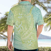 Baby Green Gradient Polynesia Hawaiian Shirt Hawaiian Tribal Hammerhead Shark Tattoo LT14 - Polynesian Pride