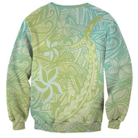 Baby Green Gradient Polynesia Sweatshirt Hawaiian Tribal Hammerhead Shark Tattoo LT14 - Polynesian Pride