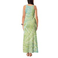Baby Green Gradient Polynesia Tank Maxi Dress Hawaiian Tribal Hammerhead Shark Tattoo LT14 - Polynesian Pride