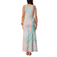 Baby Pink Gradient Polynesia Family Matching Tank Maxi Dress and Hawaiian Shirt Hawaiian Tribal Hammerhead Shark Tattoo