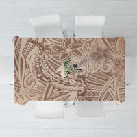 Pastel Brown Polynesia Tablecloth Hawaiian Tribal Hammerhead Shark Tattoo LT14 Pastel Brown - Polynesian Pride