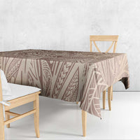 Pastel Brown Polynesia Tablecloth Hawaiian Tribal Hammerhead Shark Tattoo LT14 - Polynesian Pride