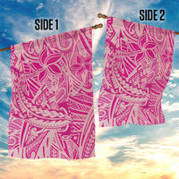 Beige Gradient Polynesia Garden Flag Hawaiian Tribal Hammerhead Shark Tattoo LT14 - Polynesian Pride