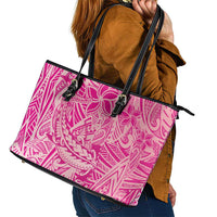 Beige Gradient Polynesia Leather Tote Bag Hawaiian Tribal Hammerhead Shark Tattoo LT14 - Polynesian Pride