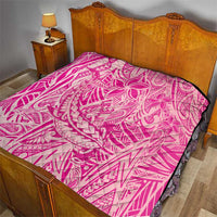 Beige Gradient Polynesia Quilt Hawaiian Tribal Hammerhead Shark Tattoo